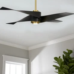 64" Modern Twirl Blade Ceiling Fan