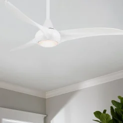 52" Modern Twisted Blade LED Ceiling Fan