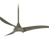 52" Modern Twisted Blade LED Ceiling Fan