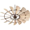 72" Outdoor Rustic Windmill Ceiling Fan