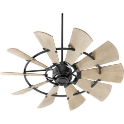 52" Outdoor Rustic Windmill Ceiling Fan
