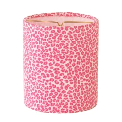 4" Pink Leopard Chandelier Shade