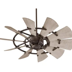 44" Rustic Windmill Ceiling Fan