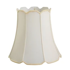 16" Scallop Long Bell Lamp Shade