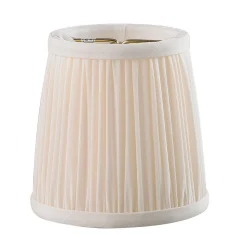 4" Shirred Silk Chandelier Shade