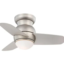 26" Spacesaving Flush Mount LED Ceiling Fan