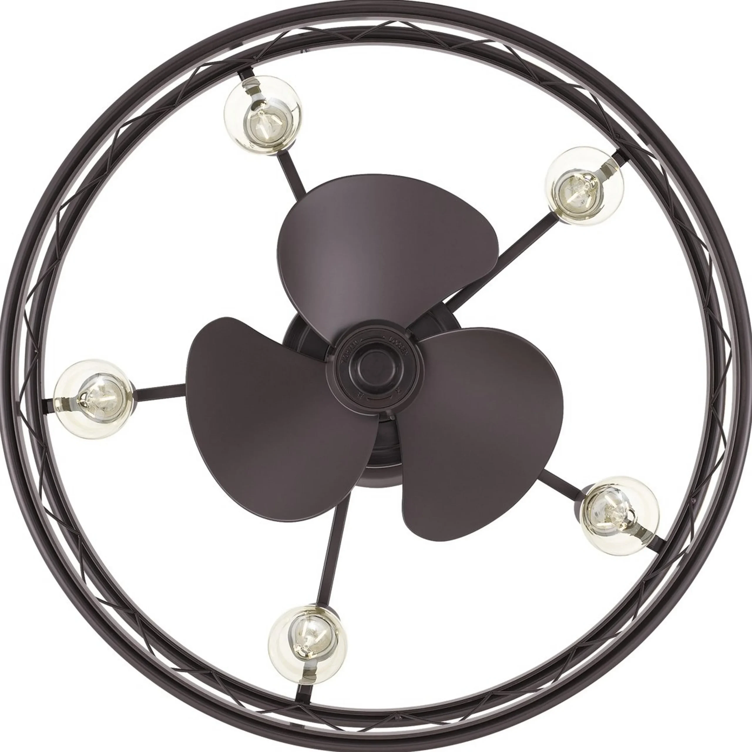 22" Trellis Cage Ceiling Fandelier