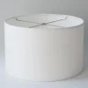 10" White Cotton Duck Lamp Shade