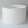10" White Cotton Duck Lamp Shade