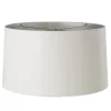 18" White Gloss with Silver Lining Lamp Shade