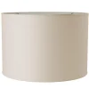 20" White Linen Drum Shade
