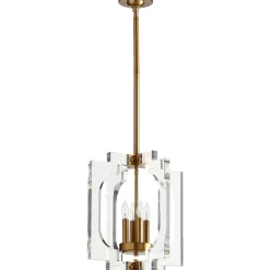 Acrylic Square Pendant - 4 Light