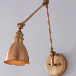 Adjustable Arm Swing Arm Sconce - 1 Light