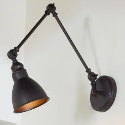 Adjustable Arm Swing Arm Sconce - 1 Light