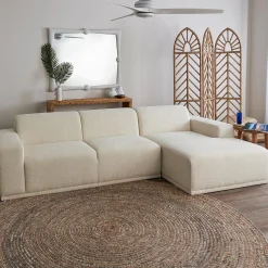 Adriano Right Sectional Sofa - Boucle