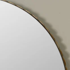 Alanis Scalloped Round Mirror