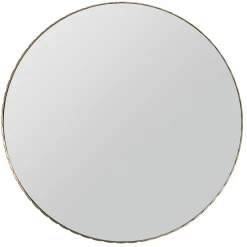 Alanis Scalloped Round Mirror