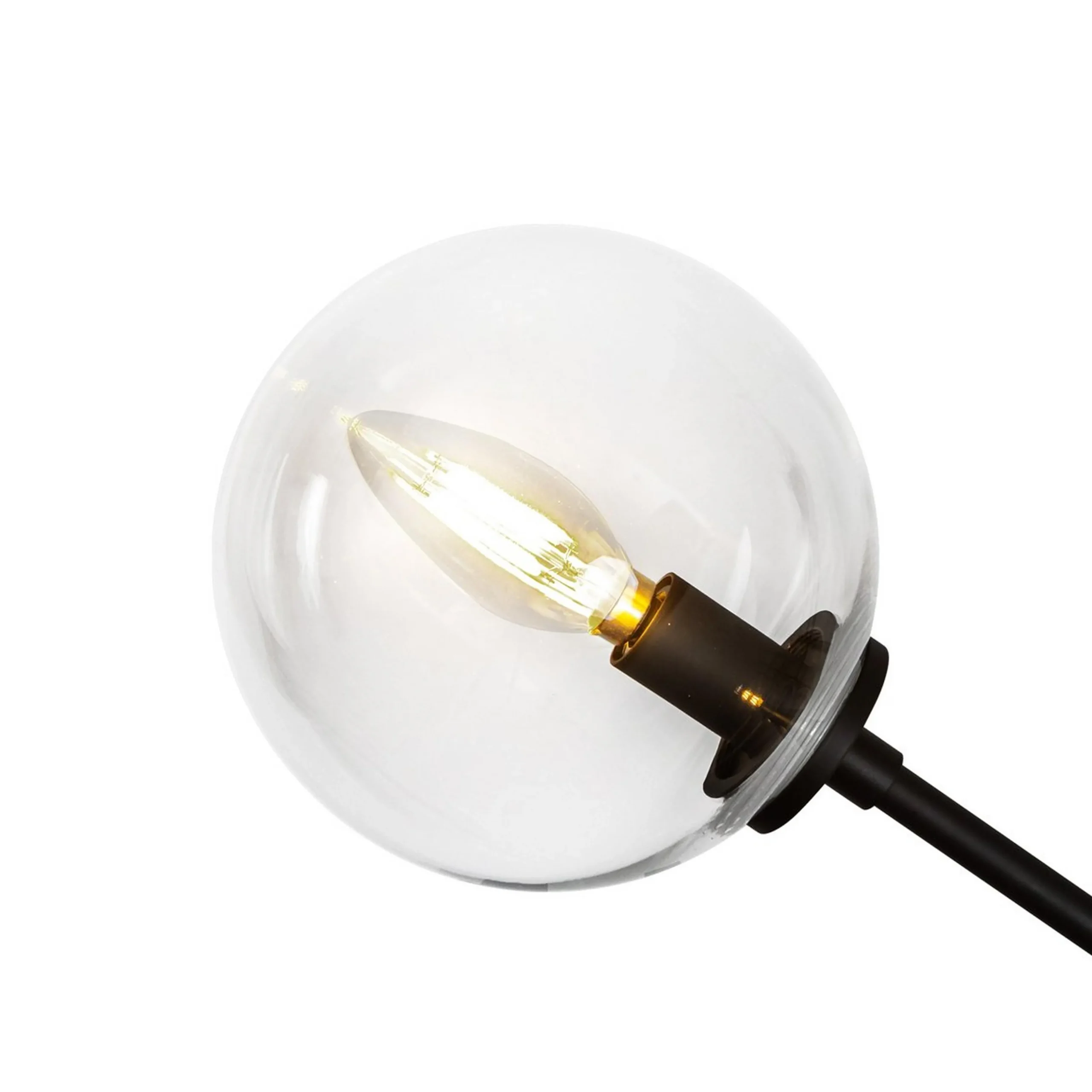 Algonac Spheres Island Chandelier - Clear