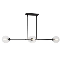 Algonac Spheres Island Chandelier - Clear