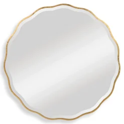 Annette Scallop Round Mirror