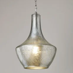 Antique Glass Urn Bell Pendant