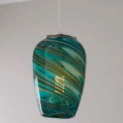 Aqua Teardrop Pendant