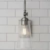 Arched Neck Tapered Glass Wall Light