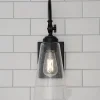 Arched Neck Tapered Glass Wall Light