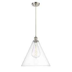 Arthur Cone Pendant - Large - Clear Glass