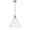 Arthur Cone Pendant - Large - Seedy Glass