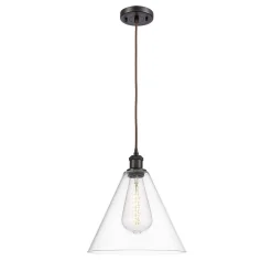 Arthur Cone Pendant - Small - Clear Glass