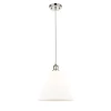 Arthur Cone Pendant - Small - White Glass
