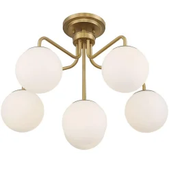 Asymmetrical Lola Semi-Flush Ceiling Light