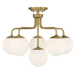 Asymmetrical Lola Semi-Flush Ceiling Light