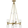 Aurind Cross Chandelier - 8 Light - Crystal