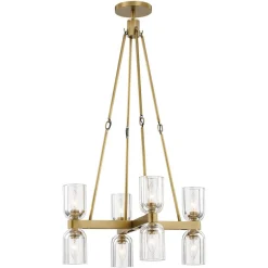 Aurind Cross Chandelier - 8 Light - Crystal