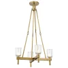Aurind Cross Chandelier - 4 Light - Crystal