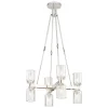 Aurind Cross Chandelier - 8 Light - Crystal