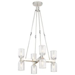Aurind Cross Chandelier - 8 Light - Crystal