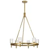 Aurind Ring Chandelier - 6 Light - Crystal