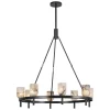 Aurind Ring Chandelier - 8 Light - Alabaster