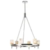 Aurind Ring Chandelier - 6 Light - Alabaster