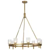 Aurind Ring Chandelier - 8 Light - Crystal