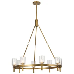 Aurind Ring Chandelier - 8 Light - Crystal