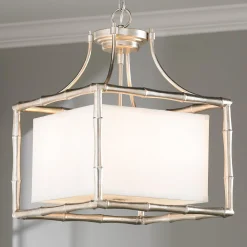 Bamboo Square Shade Pendant