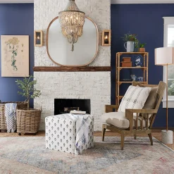 Bamboo Wrapped Frame Sconce