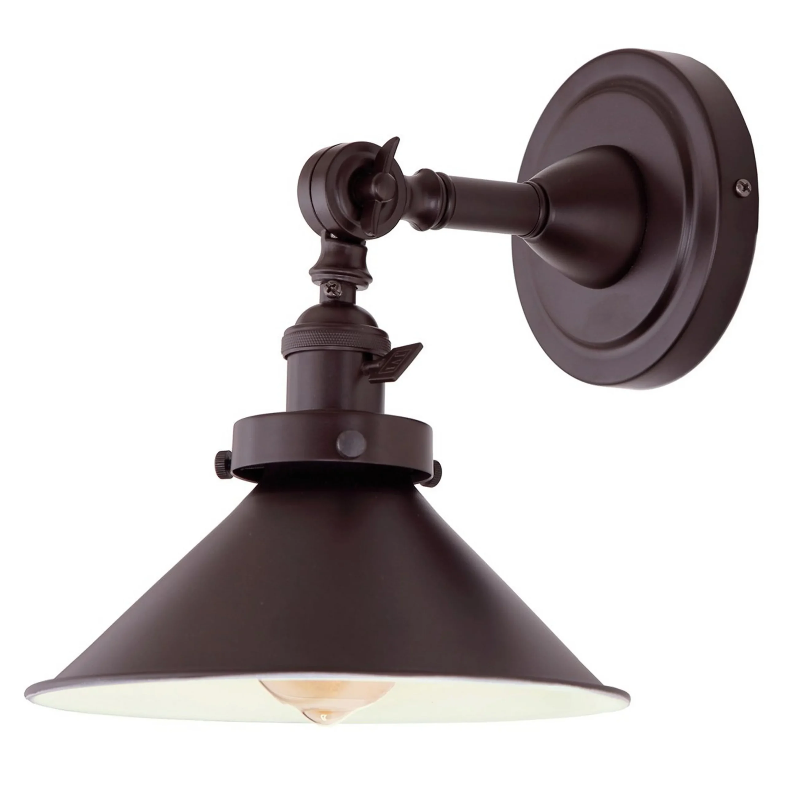 Banner Swing Arm Bath Sconce - Metal Triangular