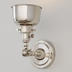 Banner Swing Arm Bath Sconce - Metal Bowl