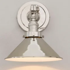 Banner Swing Arm Bath Sconce - Metal Triangular