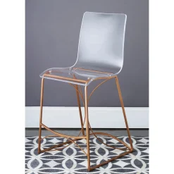 Bardot Lucite Curve Counter Stool